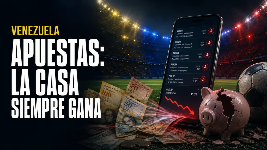 El crecimiento de las casas de apuestas y los parlays que arruinan a las familias venezolanas